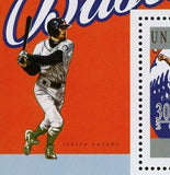 Baseball Players Stamp Ichiro Suzuki Daisuke Matsuzaka Souvenir Sheet MNH