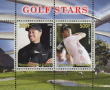 Congo Golf Star Phil Mickelson Stewart Cink Sport Souvenir Sheet of 2 Stamps Min