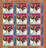 Olympic Games Rowing Sport Souvenir Sheet of 12 Stamps Mint NH