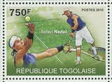 Tennis Stamp Novak Djokovic Roger Federer Rafael Nadal Jankovic S/S MNH