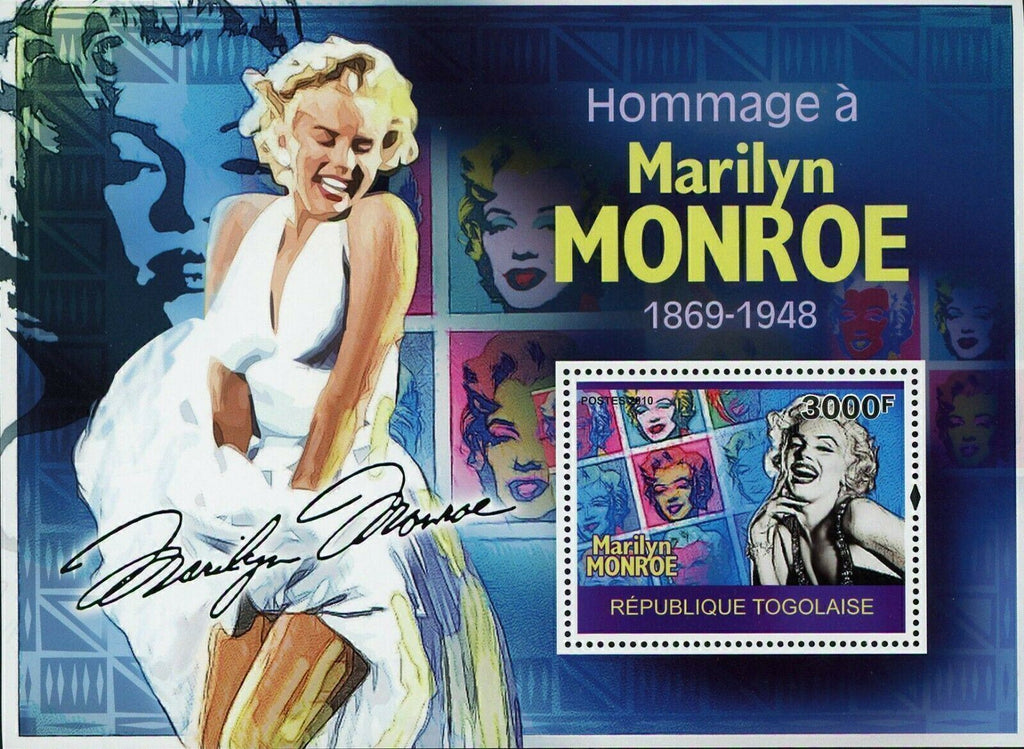 Marilyn Monroe Stamp Tribute Actress Singer Souvenir Sheet MNH #3533 / Bl.517
