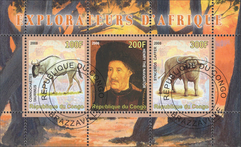 Congo Explorers Africa Henri the Navigator Wild Animals Taurinus Kaffir Sov. She