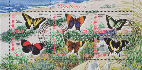 Butterflies Souvenir Sheet of 6 Stamps