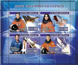 Space Stamp Shuttle Columbia Astronaut Kalpana Chawla Rick Husband S/S MNH