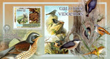 Bird Stamp Northern Wheatear Bird Scouting Scout S/S MNH #3610 / Bl.607