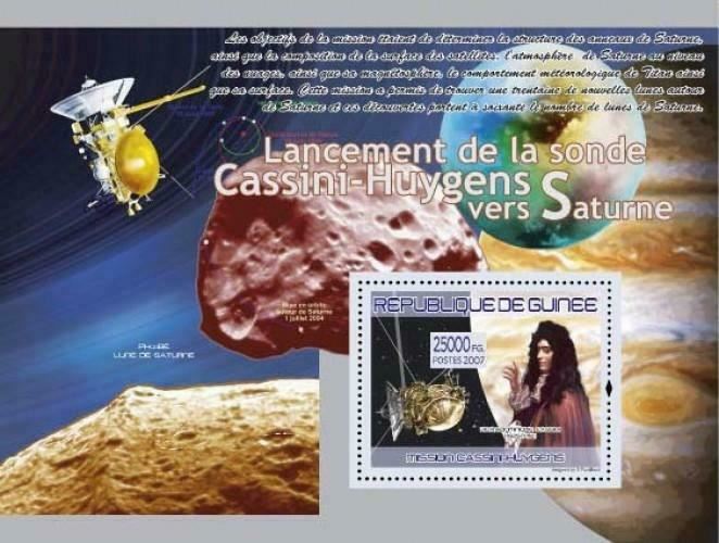 Space Stamp Mission Cassini - Huygens (Lune de Saturne ) S/S MNH #5319 / Bl.1483