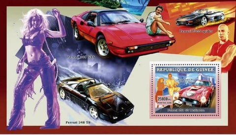 Ferrari Stamp Spider F355 348 TS Elvis Presley Vin Diesel S/S MNH #4464 /Bl.1077