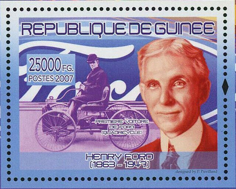 Ford Car Stamp Henry Ford Quadricycle Shelby GT500 Taurus 2000 GXL S/S MNH