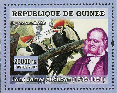John James Audubon Stamp Bird Conuropsis Carolinensis S/S MNH #4881 / Bl.1275