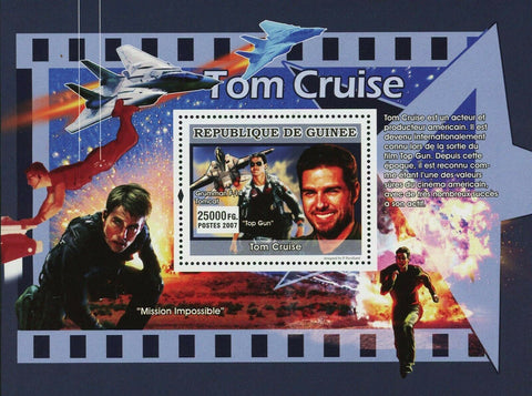 Tom Cruise Stamp Mission Impossible Top Gun Grumman F-14 Tomcat Movie S/S MNH