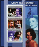 American Actress Stamp Cinema Grace Kelly Nicole Kidman Elizabeth Taylor S/S MNH