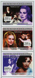 American Actress Stamp Cinema Grace Kelly Nicole Kidman Elizabeth Taylor S/S MNH
