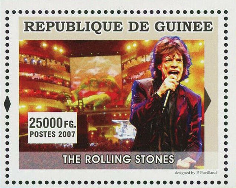 The Rolling Stones Stamp Music Rock Star Band S/S MNH #4935 / Bl.1308
