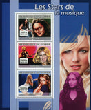 Music Stars Stamp Norah Jones Madonna Britney Spears S/S MNH #4920-4922