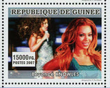 Music Stars Stamp Celine Dion Jennifer Lopez Beyonce Knowles S/S MNH #4923-4925