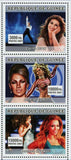 Music Stars Stamp Celine Dion Jennifer Lopez Beyonce Knowles S/S MNH #4923-4925