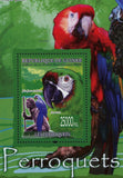 Parrots Stamp Bird John James Audubon Ara Severa Ara Rubrogenys  S/S MNH