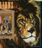 Lion Stamp Panthera Leo Equus Zebra Landsat 7 Melvis Jones Wild Animal S/S MNH