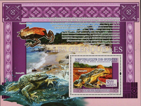 Frogs Stamp Conraua Goliath Phrynomantis Microps Reptile Amphibian S/S MNH #6389