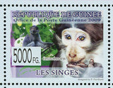 Monkeys Stamp Cercopithecus Diana Procolobus Verus Colobus Vellerosus S/S MNH