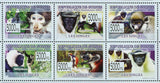 Monkeys Stamp Cercopithecus Diana Procolobus Verus Colobus Vellerosus S/S MNH