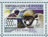 Monkeys Stamp Cercopithecus Diana Procolobus Verus Colobus Vellerosus S/S MNH