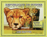 Wild Animal Stamp Acinonyx Jubatus Panthera Pardus Pardus Profelis Aurata Lion