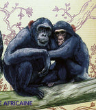 Primates Stamp Pan Troglodytes Wild Animal African Fauna S/S MNH #1618 / Bl.210
