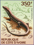 Snakes Lizards Stamps Trachylepis Affinis Hapsidophrys Smaragdina S/S MNH #1529