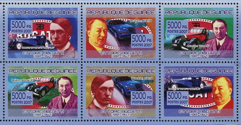 Ettore Bugatti Stamp Car Transportation Bugatti EB118 Type 57 41 Royale S/S MNH