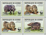 Wild Boar Stamp Wild Animal Hylochoerus Meinertzhageni WWF S/S MNH #6714-6717