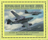 German Military Aircrafts Stamp Messerschmitt Bf 109 G & Me 262 Airplane S/S MNH