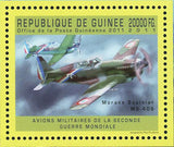 French Military Aircrafts Stamp Curtiss P-36 Hawk Bloch MB 152 Morana-Saulnier