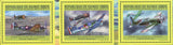French Military Aircrafts Stamp Curtiss P-36 Hawk Bloch MB 152 Morana-Saulnier