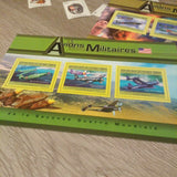 USA Military Aircrafts Stamp Bell P-39 Airacobra Chance Vought F4U Corsair Ryan