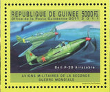 USA Military Aircrafts Stamp Bell P-39 Airacobra Chance Vought F4U Corsair Ryan