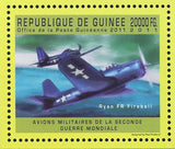 USA Military Aircrafts Stamp Bell P-39 Airacobra Chance Vought F4U Corsair Ryan