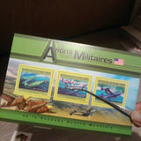 USA Military Aircrafts Stamp Bell P-39 Airacobra Chance Vought F4U Corsair Ryan