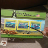 USA Military Aircrafts Stamp Bell P-39 Airacobra Chance Vought F4U Corsair Ryan