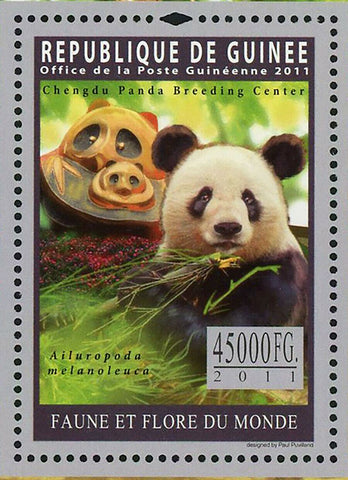 Pandas Stamp Giant Panda Red Panda Ailurus Fulgens Ailuropoda Melanoleuca S/S