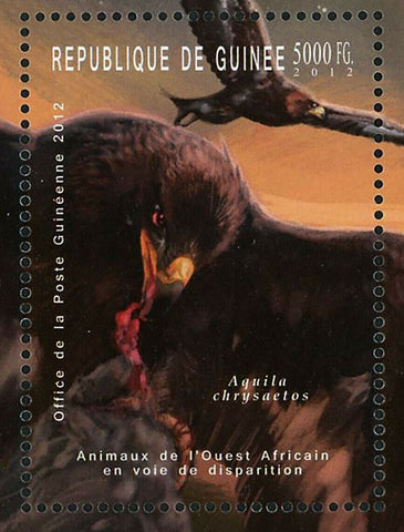 Birds Stamp Aquila Chrysaetos Addax Nasomaculatus Nanger Dama S/S MNH #9155-9157