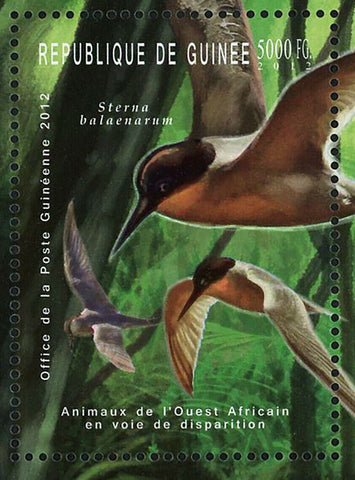 Wild Animals Birds Stamp Sterna Balaenarum Cephalophus Jentinki Lamprotornis MNH