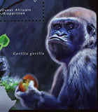 Wild Animals Stamp Gorilla Gorilla West African Fauna Endangered S/S MNH #9186