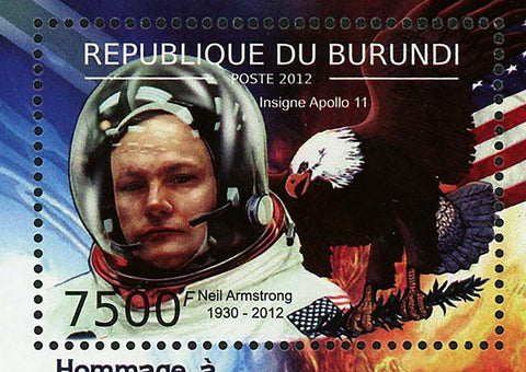 Neil Armstrong Stamp Launching Apollo 11 Space NASA USA S/S MNH #2684 / Bl.260