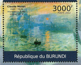 Paintings of Claude Monet Stamp Art Impressionism Dame au Parasol S/S MNH #2355