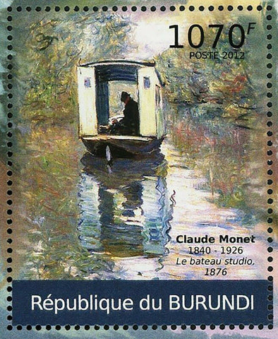 Paintings of Claude Monet Stamp Art Impressionism Dame au Parasol S/S MNH #2355