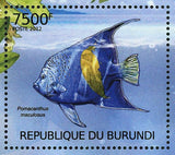 Fish in the Red List Stamp Pomacanthus Maculosus Thunnus Alalunga S/S MNH #2549