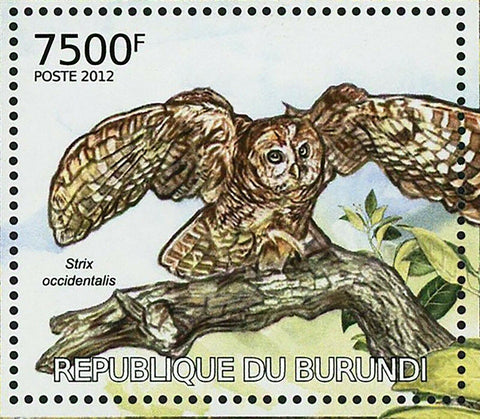 Birds Stamp Strix Occidentalis Haliaeetus Leucogaster Carduelis S/S MNH #2579