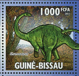 Dinosaurs Stamp Preondactylus Bambiraptor Euoplocephalus S/S MNH #5333-5336