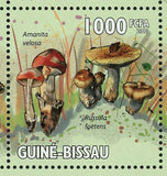 Mushrooms Stamp Amanita Pachycolea Boletus Edulis Leccinum Versipelle S/S MNH